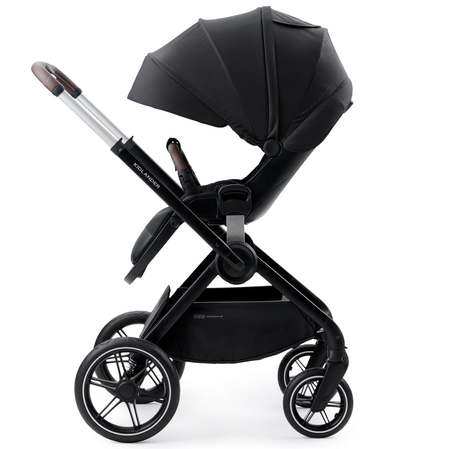 Happy Baby Коляска 2 в 1 KIDLANDER, black