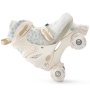 Happy Baby Ролики-коньки 3в1 детские SKROLLS, blue flowers, size M