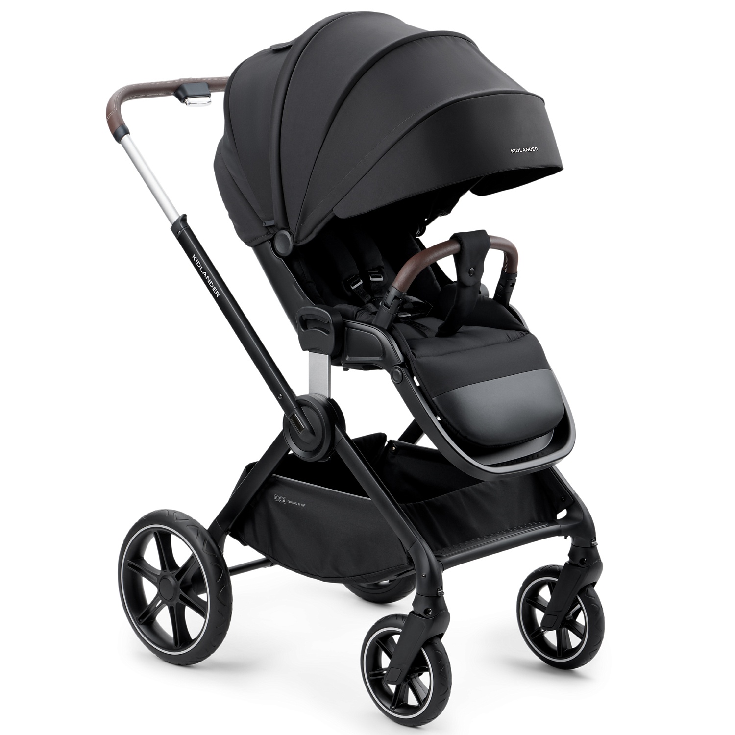 Happy Baby Коляска 2 в 1 KIDLANDER, black