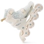 Happy Baby Ролики-коньки 3в1 детские SKROLLS, blue flowers, size M