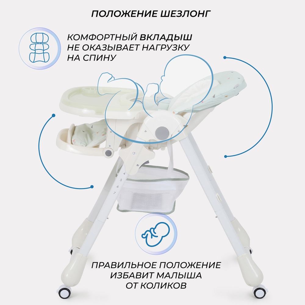 Стульчик для кормления RANT "CREAM" RH302 Green