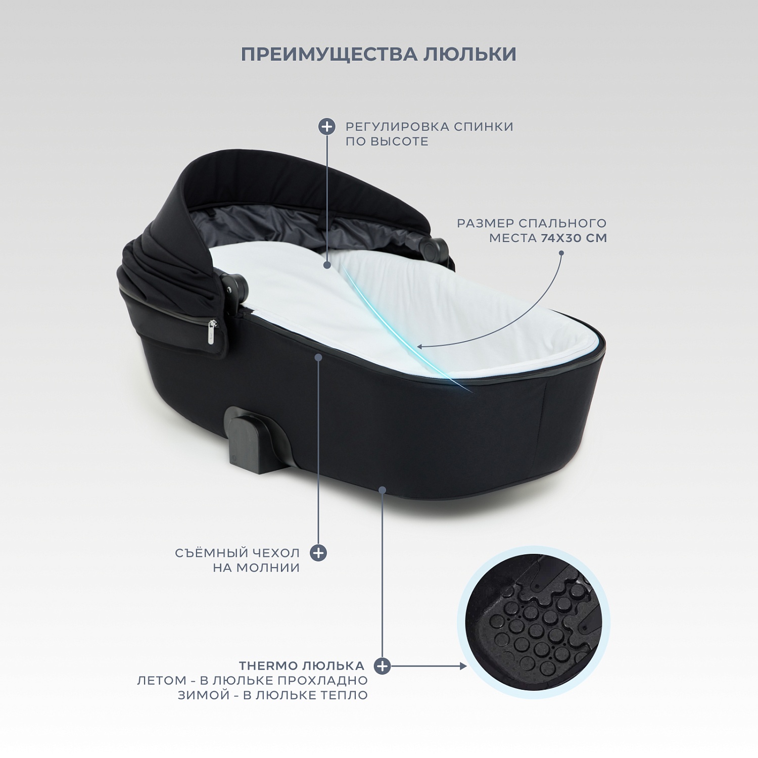 Коляска детская RANT "TEO soft" (2в1) RA121 Black