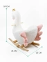 (С) Качалка Лебедь AMAROBABY (Swan), белый, 59х35х66 см.