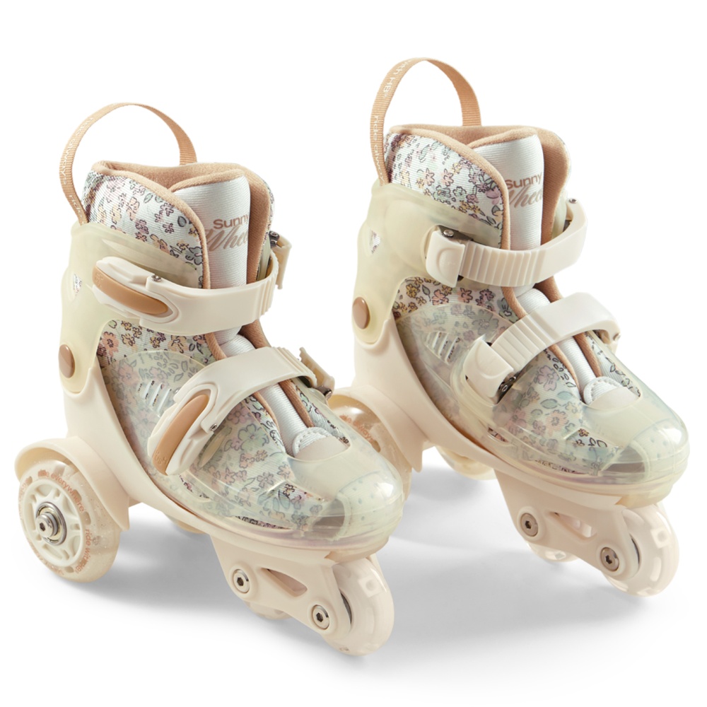 Happy Baby Раздвижные роликовые коньки детские SUNNY WHEELS, beige, S (26-29)