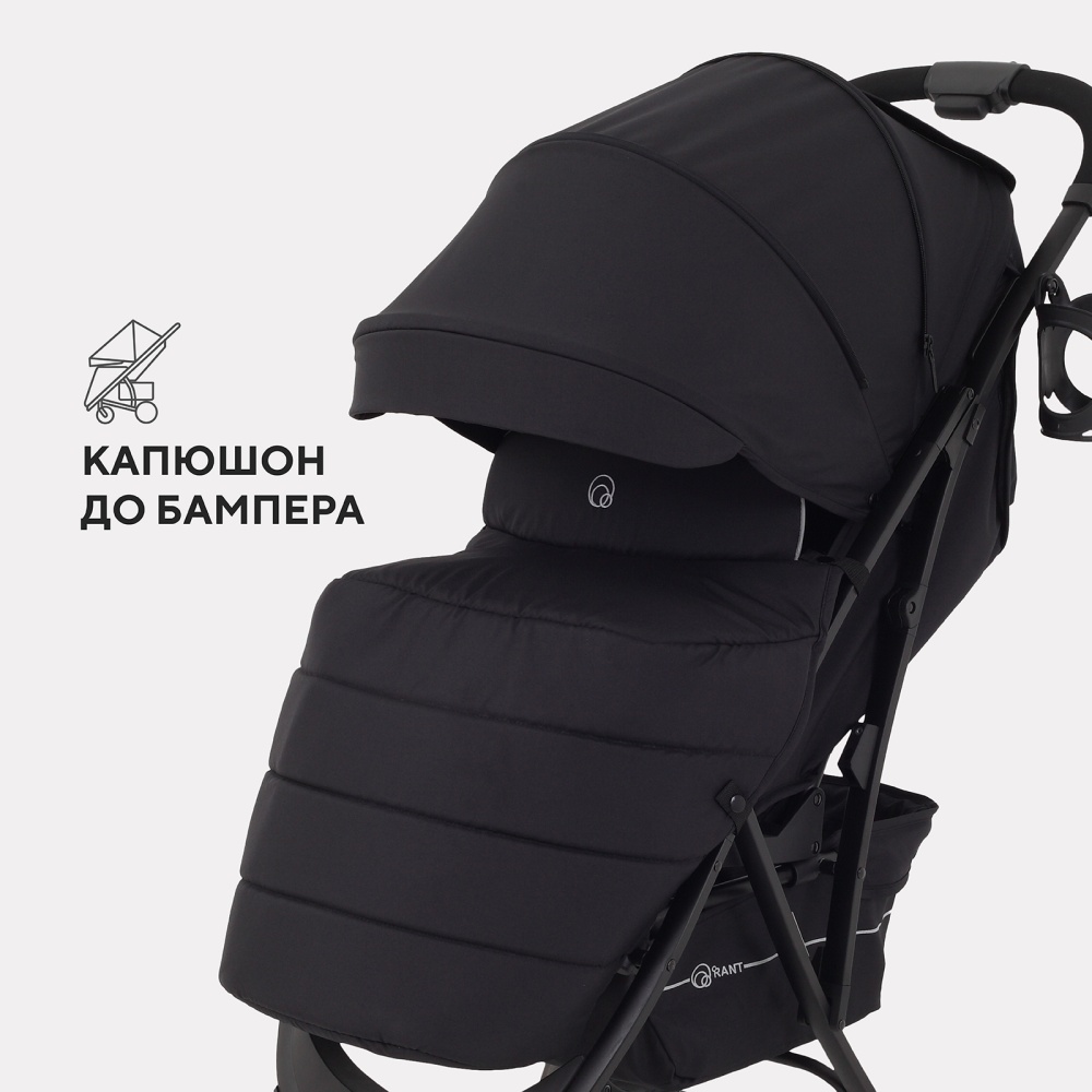 Коляска детская RANT "LARGO" RA054 Onyx Black 2024