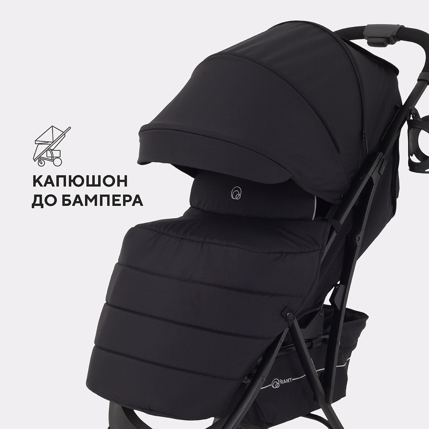 Коляска детская RANT "LARGO" RA054 Onyx Black 2024