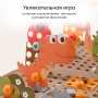 Happy Baby Конструктор игрушка DINO TOOL KIT «ДИНО ТУЛ КИТ», brown