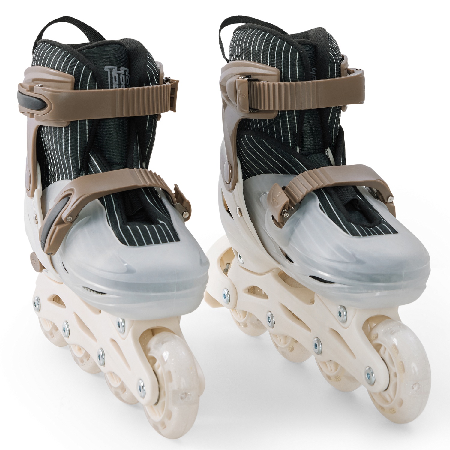 Happy Baby Ролики-коньки 3в1 детские SKROLLS, brown, size S