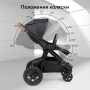 Happy Baby Коляска 2 в 1 MOMMER PRO, black nova