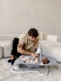 Качели электронные детские AMAROBABY HAPPY SWING, серый