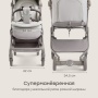 Happy Baby Коляска прогулочная NEEZ, light grey fix