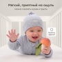 Happy Baby Игрушка-погремушка грибочек, коричневый / brown
